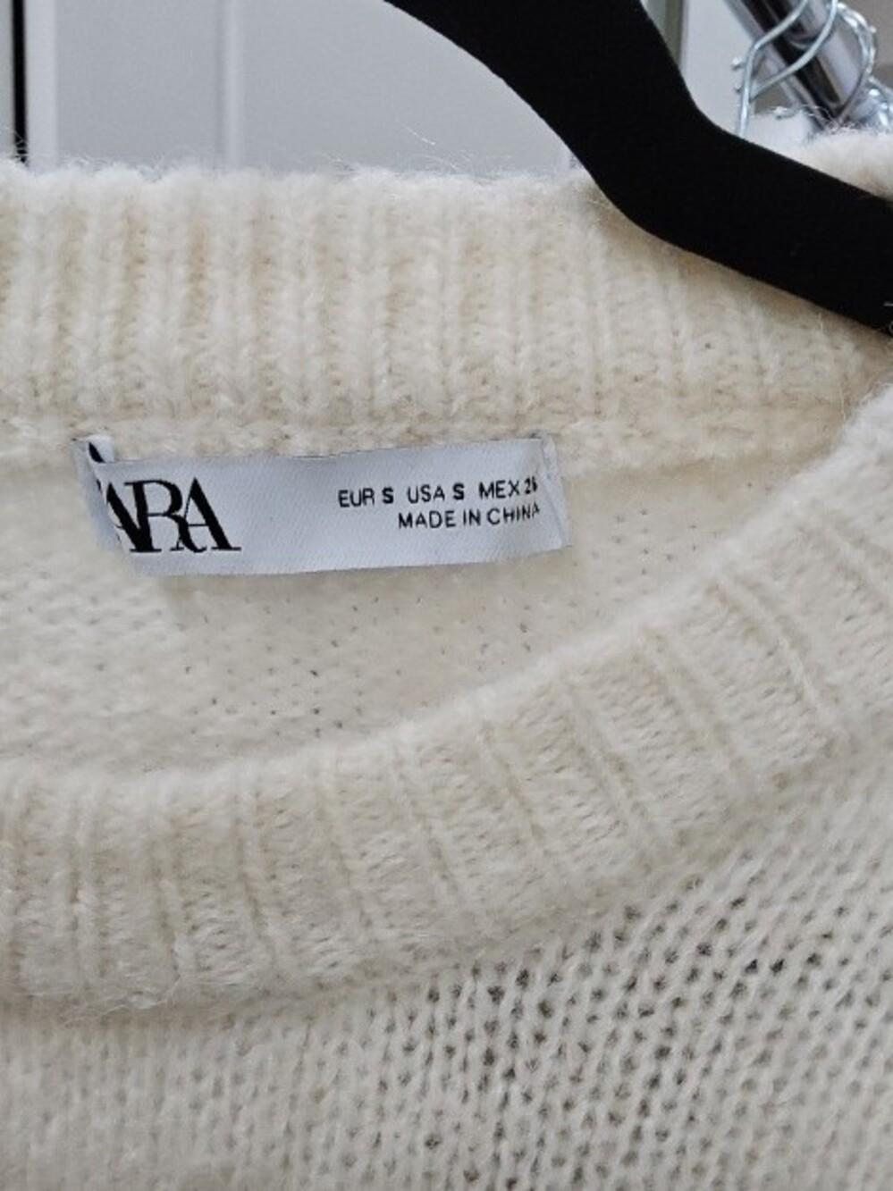 Zara Cream, Beige & Brown Striped Knit Sweater - Picture 2 of 2